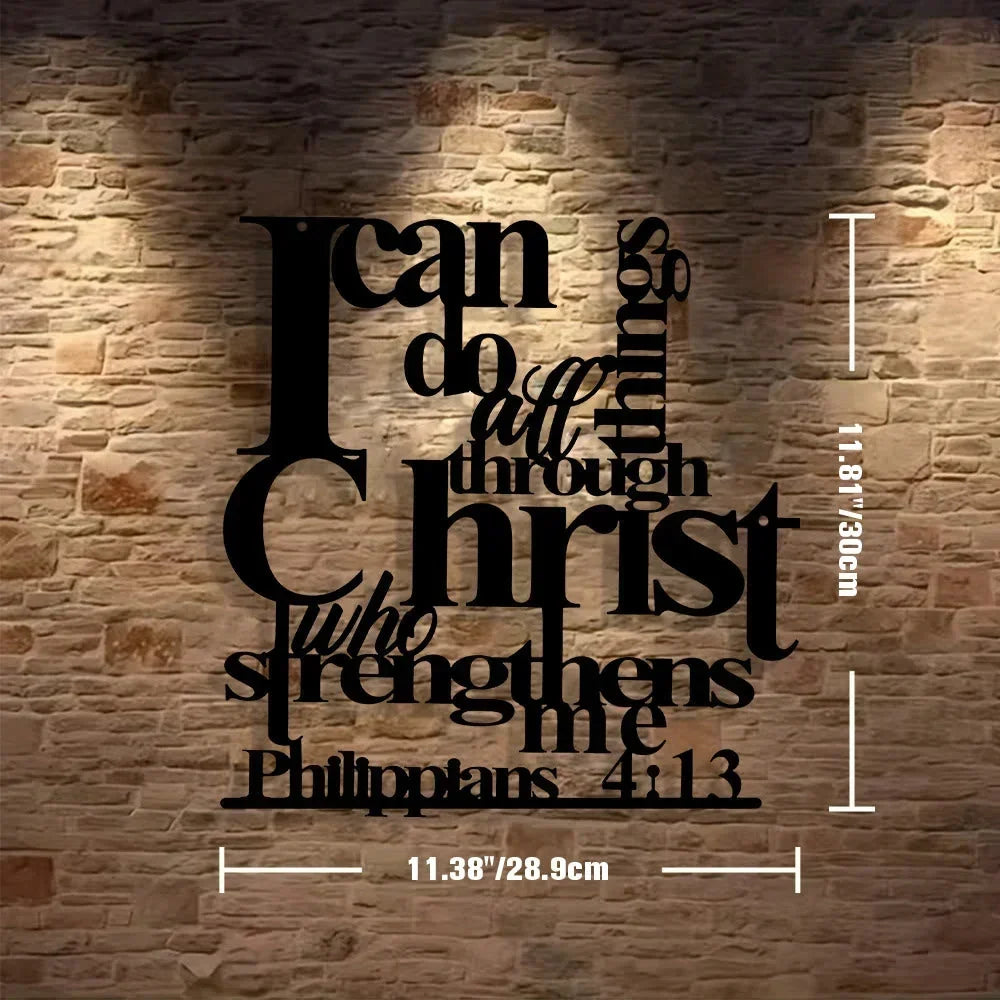ChristStrength – Inspirational Scripture Wall Art – S - 12 inches / Buy 1 Get 30% OFF