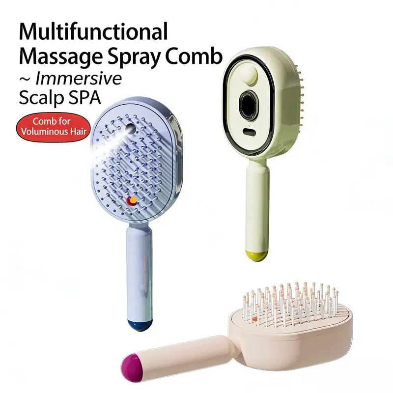 MistGlow – Hydrating Scalp Massage Hair Brush – image 3