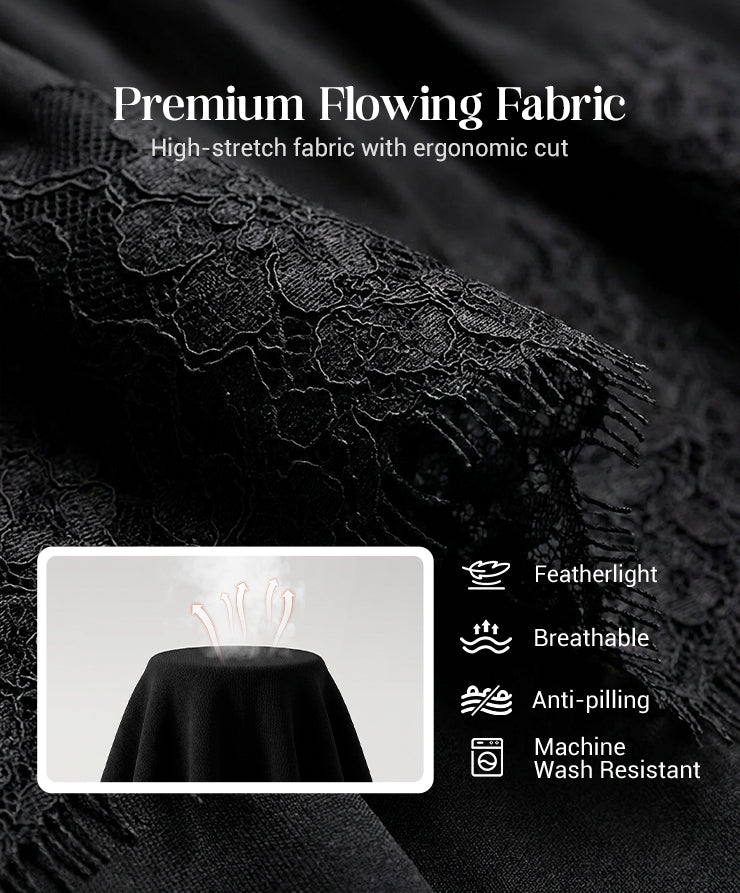 LunaLace - Chic Pleated Lace Trim Mini Skirt – image 16