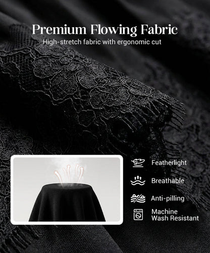 LunaLace - Chic Pleated Lace Trim Mini Skirt – image 16