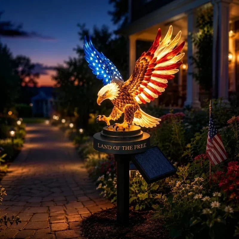 PatriotFlame – Solar Eagle Yard Stake – image 5