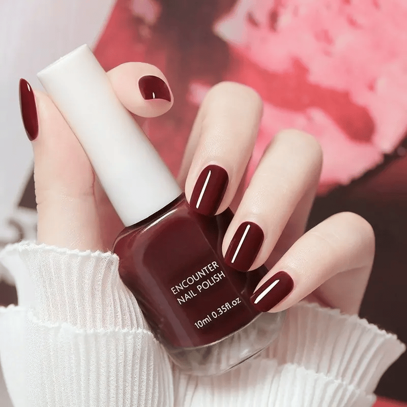 AquaGloss – Non-Toxic Water-Based Nail Polish – Cherry Red