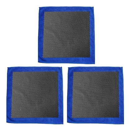LumeGloss – Professional Synthetic Clay Towel – Blue / 3 Pcs