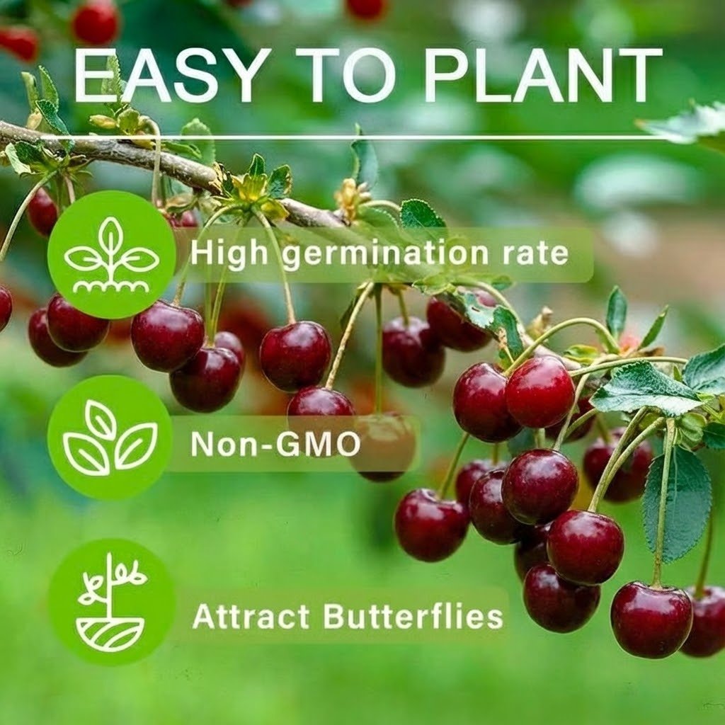 New Harvest) Sweet Cherry Seeds Pre-Primed for High Germination (99% Germination) – image 6