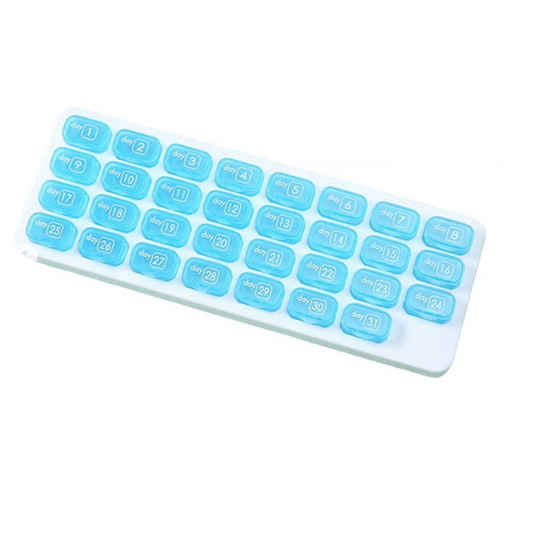 VitaMind – Monthly Wellness Pill Case – Blue
