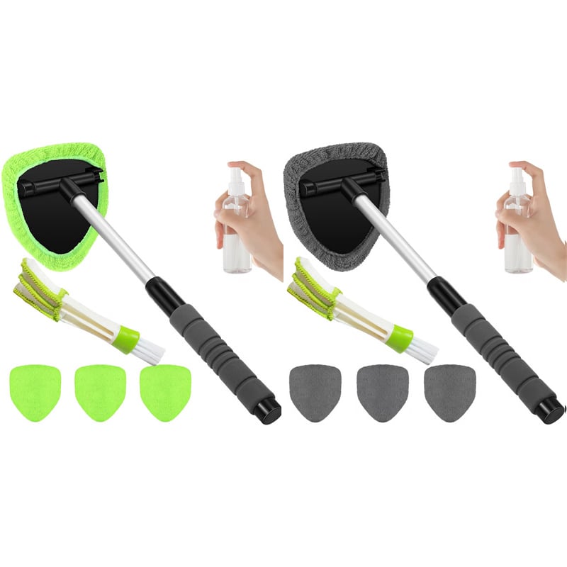 ClearReach – Genius Windshield Cleaning Tool – Gray + Green