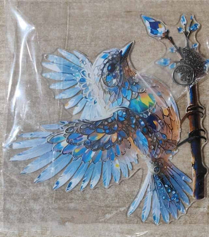 BlueWing Harmony – Double-Sided Acrylic Bird – image 4