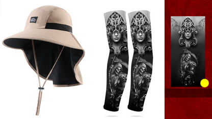 IceVeil – UV Blocking Compression Sleeves – 18 / '+ Sun hat