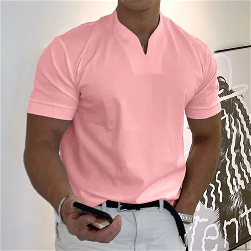 MetroFlex – Gentleman’s Short Sleeve Performance Tee – Pink / M