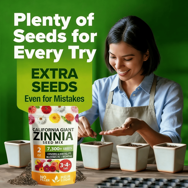 PurePetal – Zinnia Seeds for Vibrant Heirloom Flowers – image 3