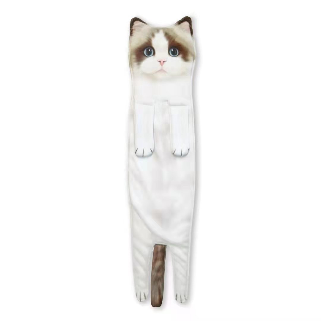 PurrSoft – Cute Cat Microfiber Hand Towel – Ragdoll Cat