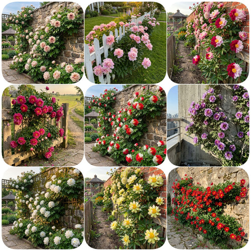 Rare Climbing Peony BulbsBig Full Blooms, Cold Hardy Perennial, Easy to Grow Garden Favorite – Set Of 9 Colors (Best Price) / 5 Bulbs