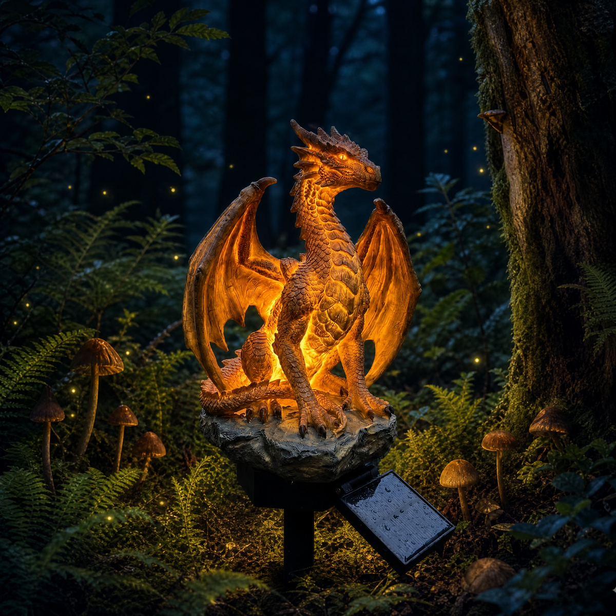 DrakeLight – Fantasy Dragon Outdoor Solar Decor – image 3