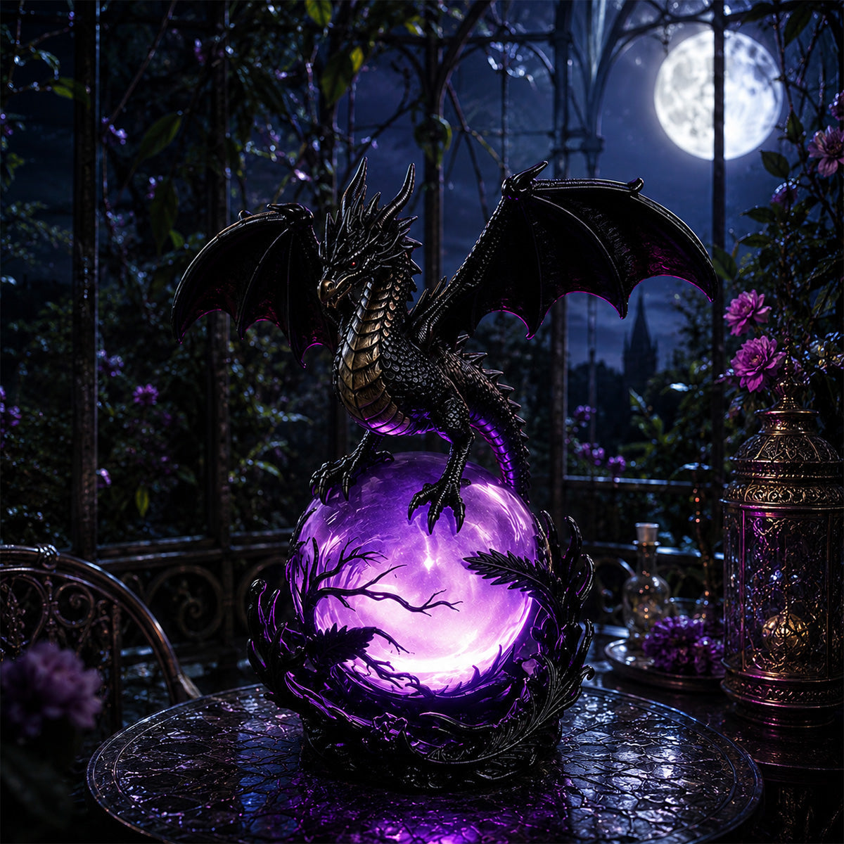 DragonGlow – Mystic Crystal Orb Lamp – image 14