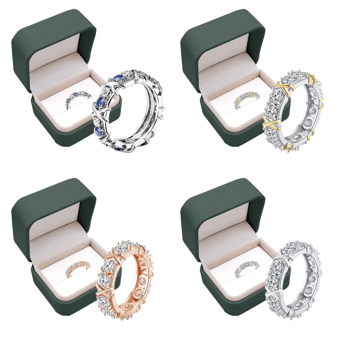 Moissanova – Magnetology Moissanite Diamond Ring – 4 COLORS / 5