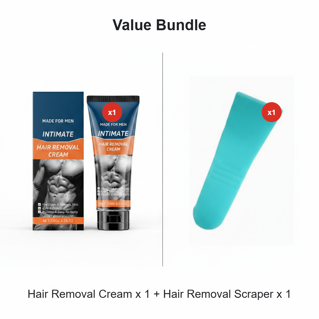 SmoothX – Painless Men Hair Removal Cream – With Scraper / Buy 1