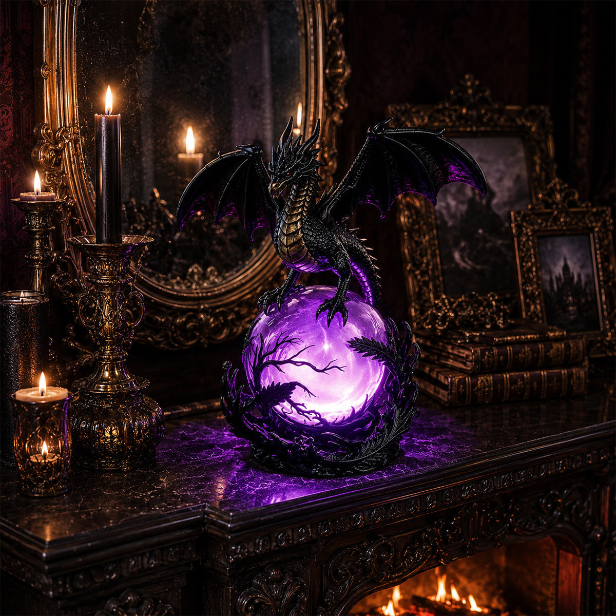 DragonGlow – Mystic Crystal Orb Lamp – image 10