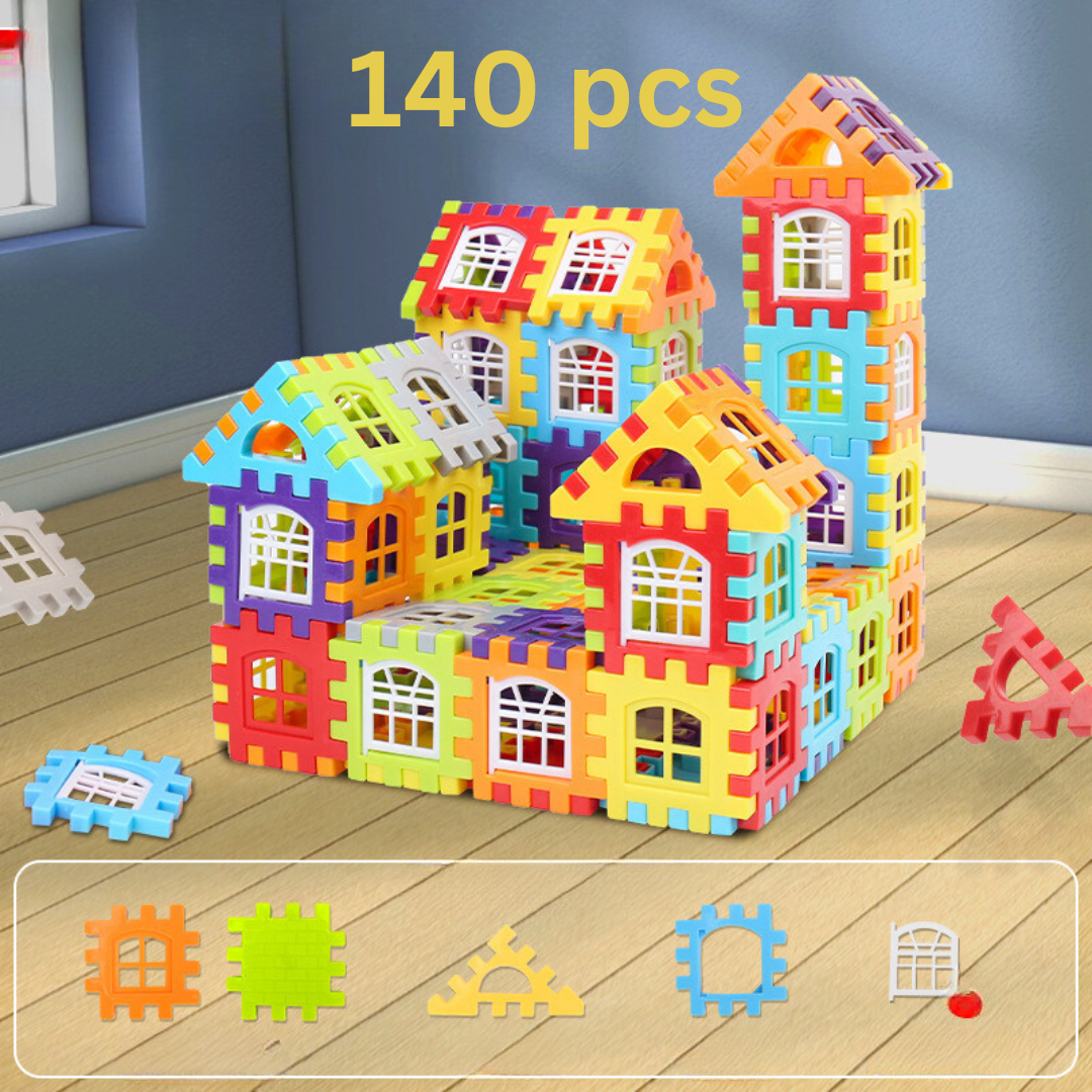 VisionBlocks Playset – Transparent Building Fun – 140pcs