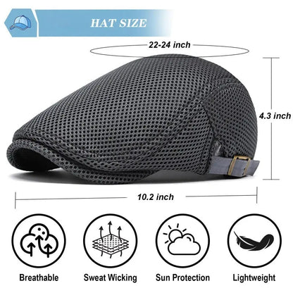 AirWeave – Breathable Mesh Flat Cap for Men – image 21