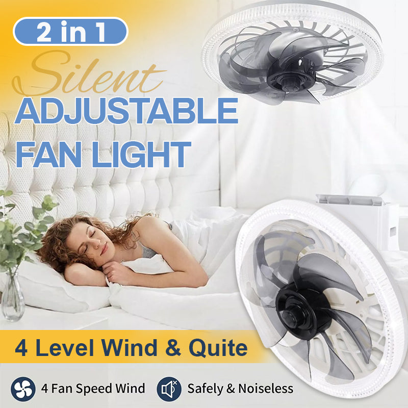 NightBreeze – Quiet Ceiling Light Fan – White