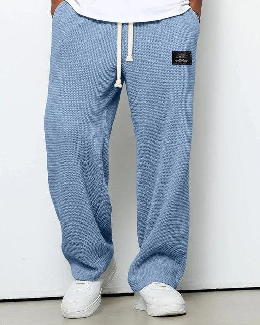 SoftLoom™ – Ultra-Soft Wide-Leg Lounge Pants – Light Blue / S