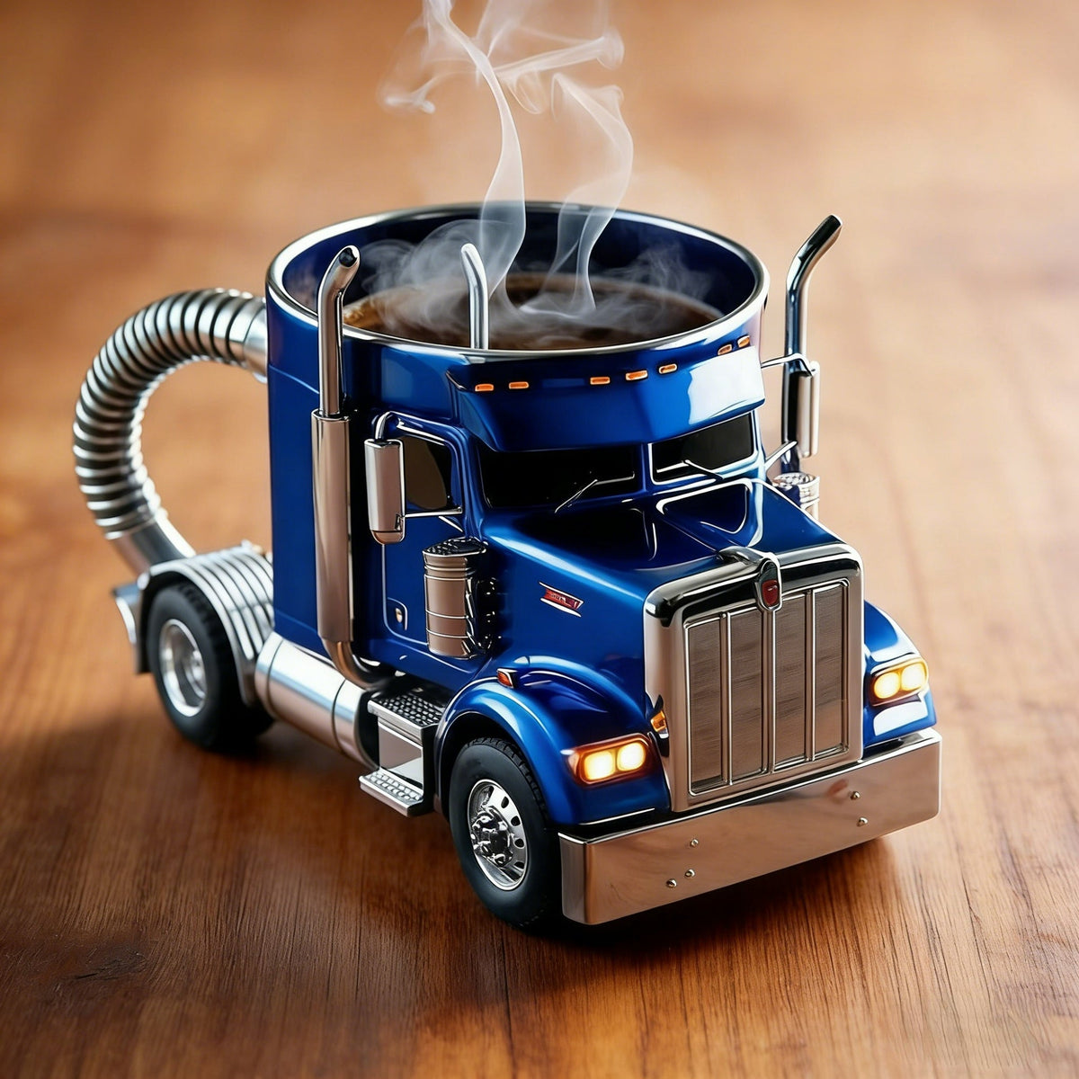 Durable Semi-Truck Shaped Coffee Mug – Blue