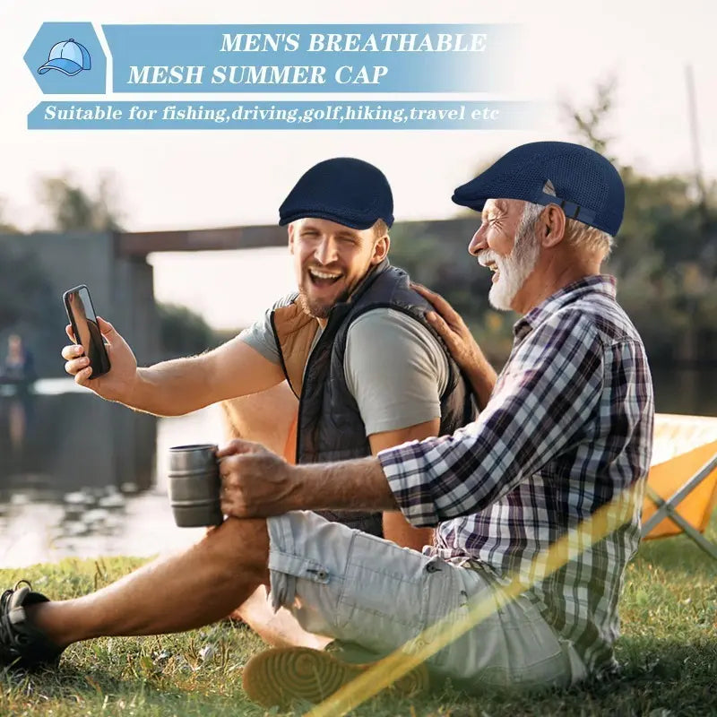 AirWeave – Breathable Mesh Flat Cap for Men – image 17