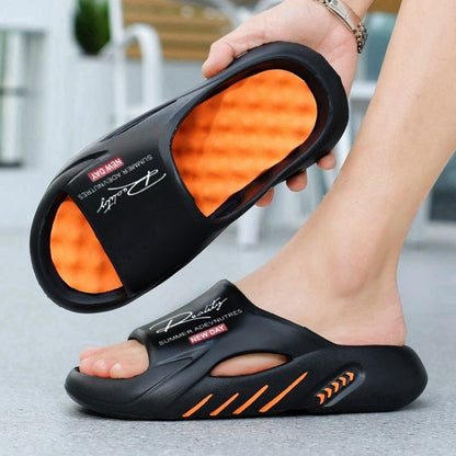 AirSole – Ultra Comfort Cloud Slides – Black & Orange / 36-37 / BUY 1