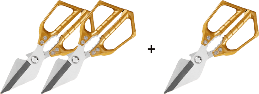 BoneMaster – Heavy-Duty Kitchen Shears – Gold / Buy 2 Get 1 Free (3 PCS)