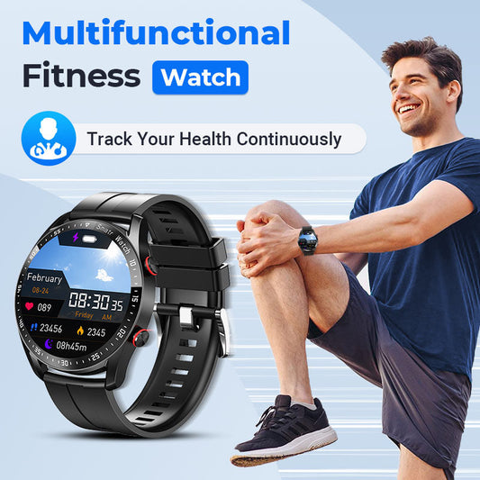 FitNova Smart – All-in-One Fitness Tracker Watch – Black (rubber strap) / Buy 1