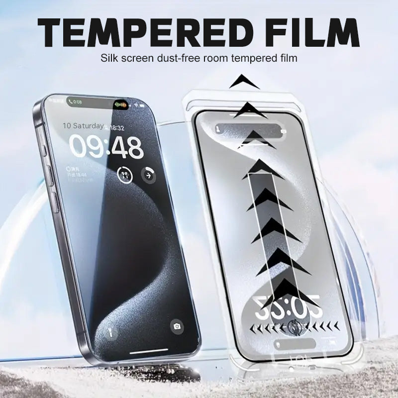 ShieldMax – Full Coverage Tempered Glass Protector – HD / 17 ProMax