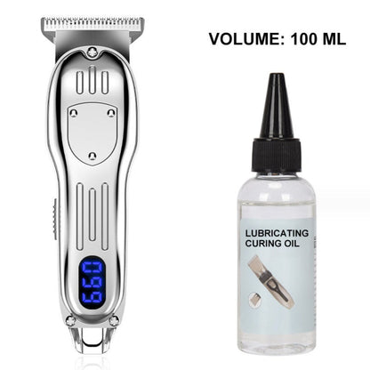 StyleForge – All-in-One Grooming Clipper Set – Silver+100ml Shaver Oil