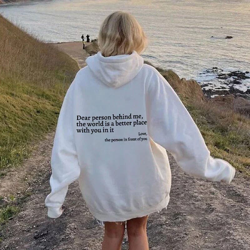 WarmWords Sweatshirt – Kindness You Can Wear – White / S