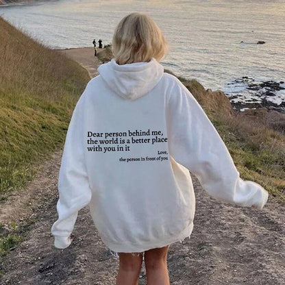 WarmWords Sweatshirt – Kindness You Can Wear – White / S