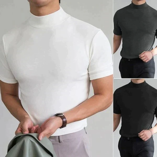 NeoCollar – Sleek High Neck T-Shirt – All of Colors (Save $40 & ️Free shipping) / M