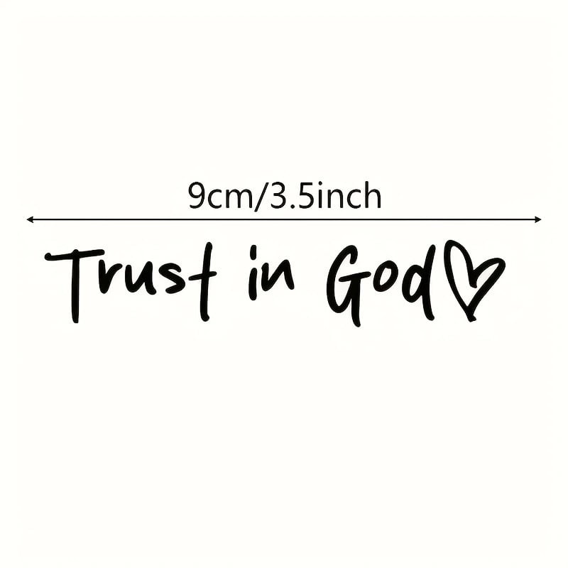 DivineRide – God Car Rearview Mirror Sticker – White（2pcs）