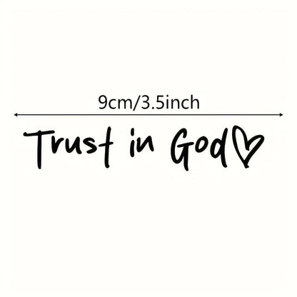 DivineRide – God Car Rearview Mirror Sticker – White（2pcs）