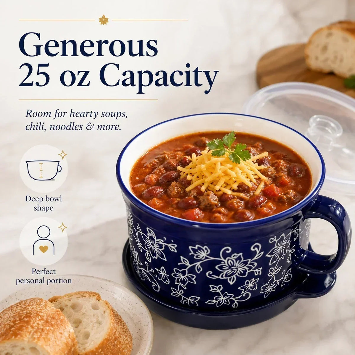 BloomBowl – Floral Handled Soup Mug – image 2