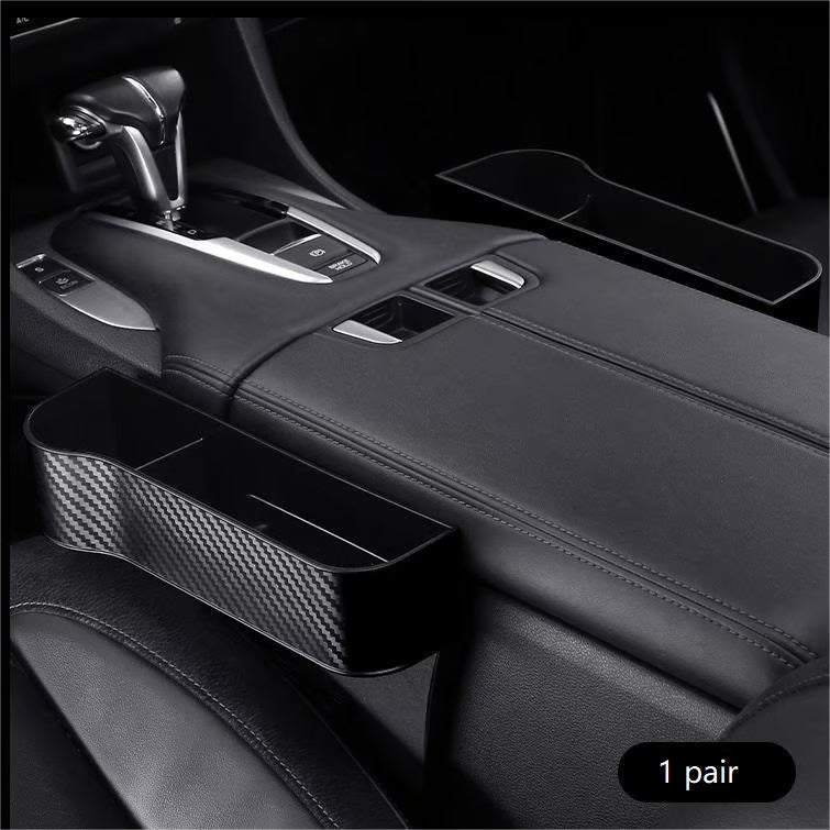 DriveMate – Multi Pocket Leather Car Seat Storage Organizer – image 11