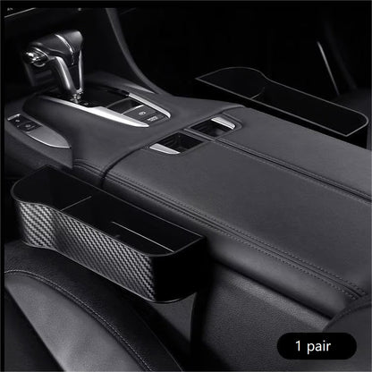 DriveMate – Multi Pocket Leather Car Seat Storage Organizer – image 11