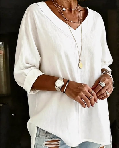 LunaCot Vee – Relaxed Cotton Top – image 3