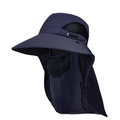 ShadeEase – Outdoor Sun Shield Hat – Navy Blue