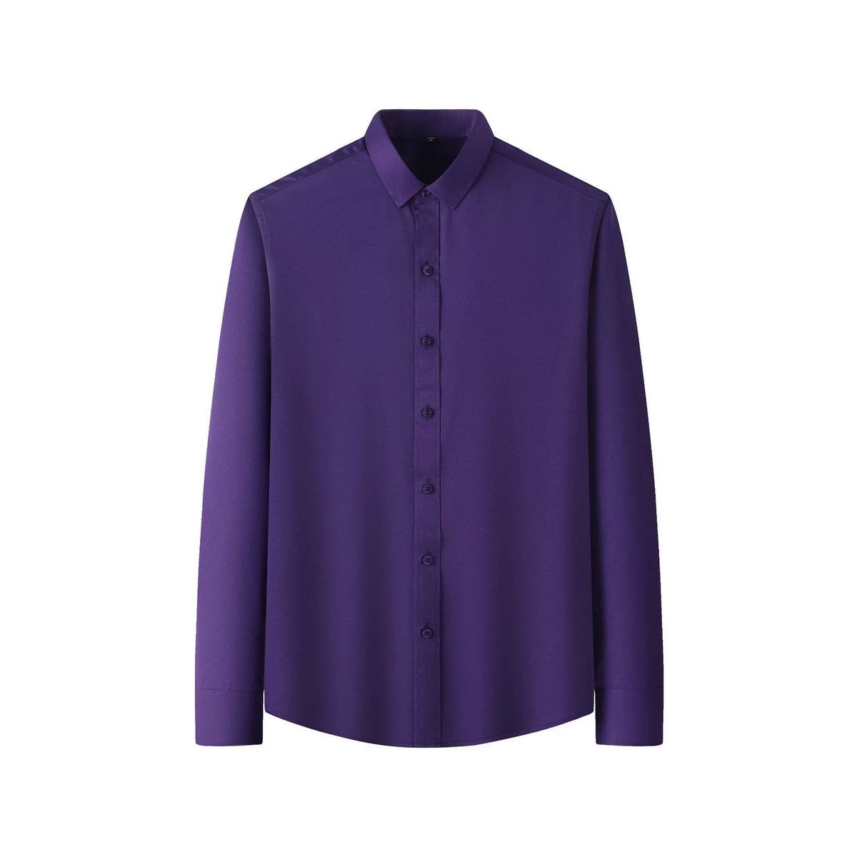 SmoothWear | Stretch Anti-Wrinkle Non-Iron Shirt – Purple / M / Long sleeves