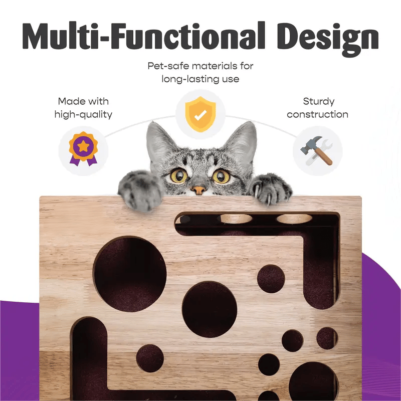PawPuzzle – Cat Enrichment Scratch & Play Box – image 5
