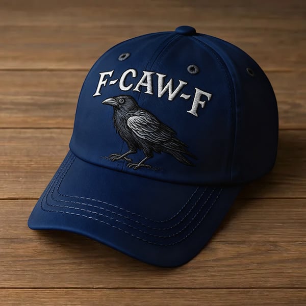 CawMode – Vintage Graphic Hat – Blue