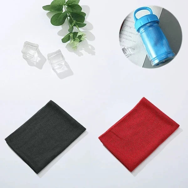 ChillWrap – Rapid Cooling Towel – Black / Red