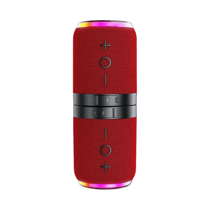TwinBeat – Portable Dual-Unit Bluetooth Speaker – Red