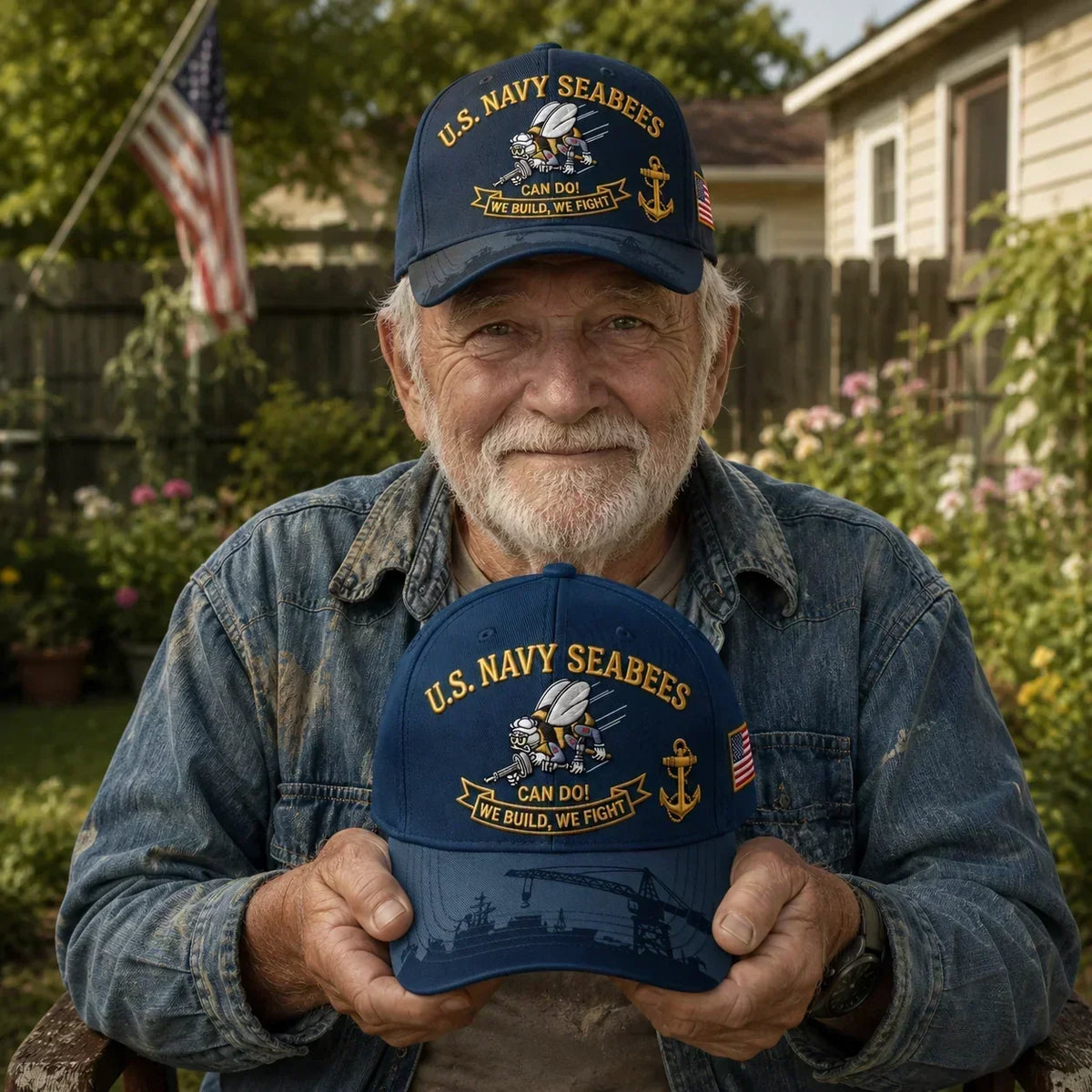Seabee - US Navy Seabees “Can Do!” Tribute Cap – image 6