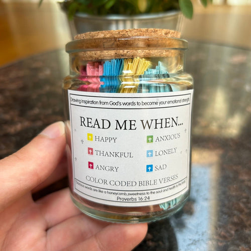 BrightSoul – Inspirational Message Jar – Bible Verses Jar + Beautiful Gift Box / Buy 1 Save $2
