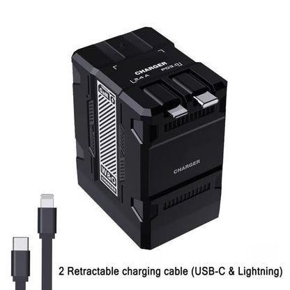 SnapCharge Pro – Tangle-Free Fast Power Hub – Black